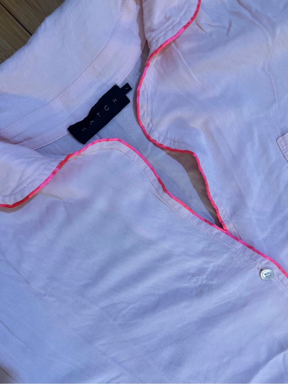 Hatch Pajama Set Pink Two Piece Top & Bottom Hatch Size 1 / 4-6 / S - Picture 5 of 12